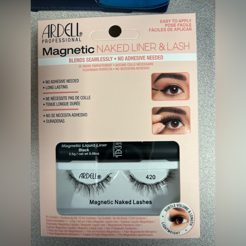 Ardell professional magnetic naked liner and lash. Package of 4